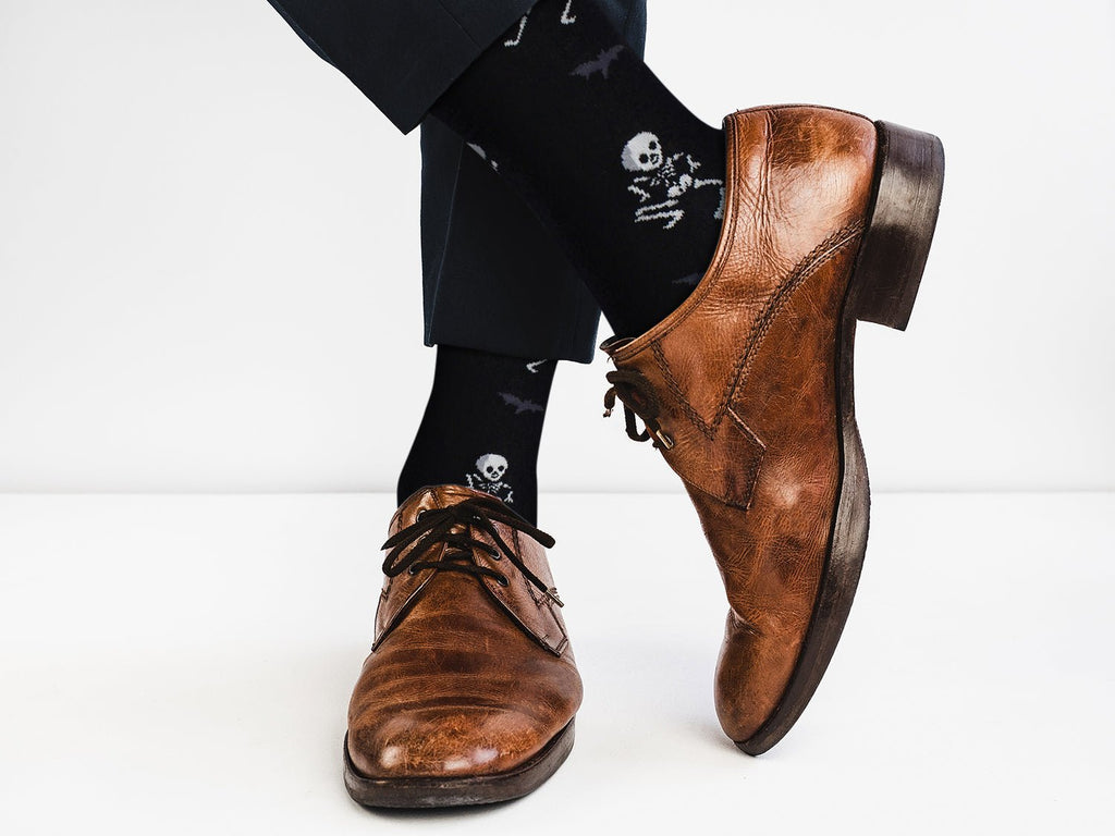 Dancing Skeleton Socks - Comfy Cotton for Men & Women