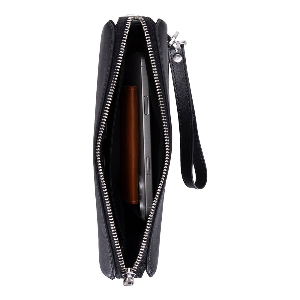 Lupus Leather Clutch Bag – Genuine Leather Wrist Clutch for Men & Women for Everyday Elegance | Minimal & Handcrafted