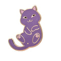 Real Sic Playful Cat Enamel Pin - Cute & Funny Cat Lapel Pin