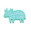 Friends Not Food Vegan Vegetarian Pride Pin