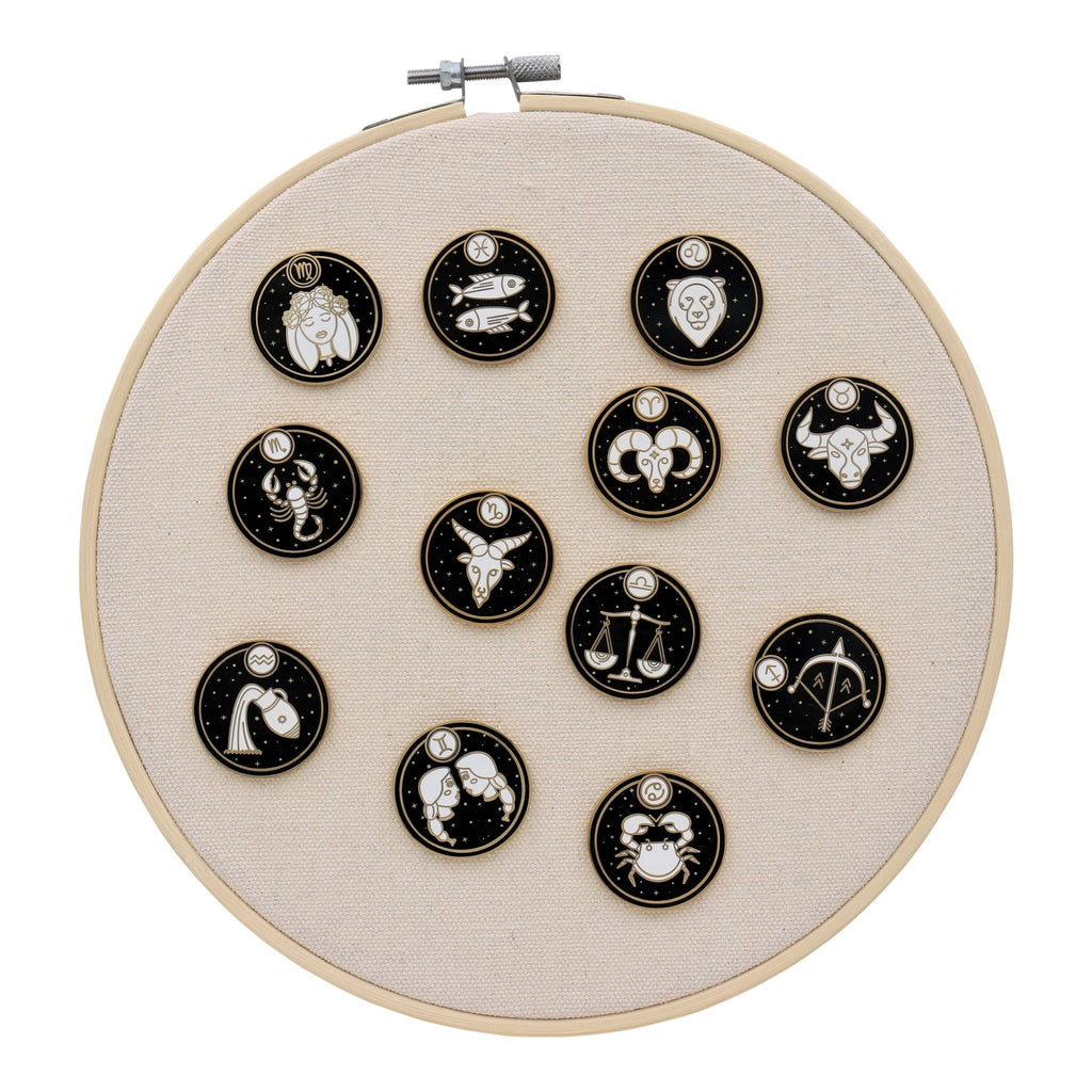 Astrological Zodiac Sign Pin - Star Sign / Astrology Enamel Pins for Birth Sign / Birthday Gift