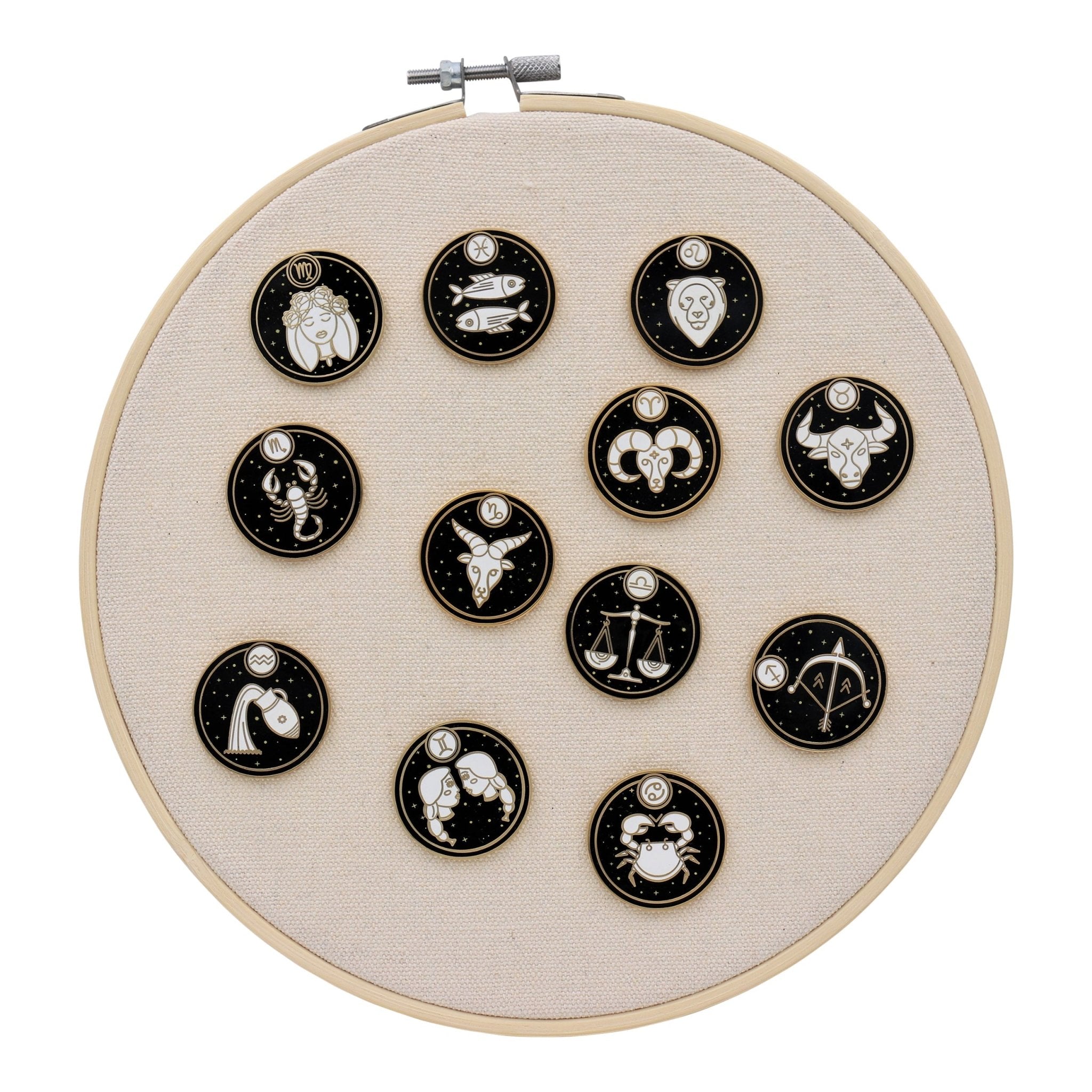 Astrological Zodiac Sign Pin - Star Sign / Astrology Enamel Pins for Birth Sign / Birthday Gift