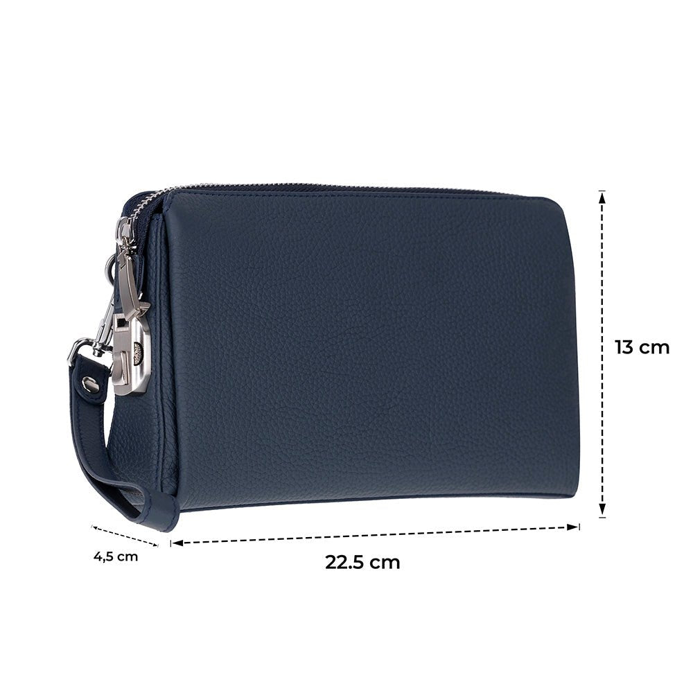 Lupus Leather Clutch Bag – Genuine Leather Wrist Clutch for Men & Women for Everyday Elegance | Minimal & Handcrafted