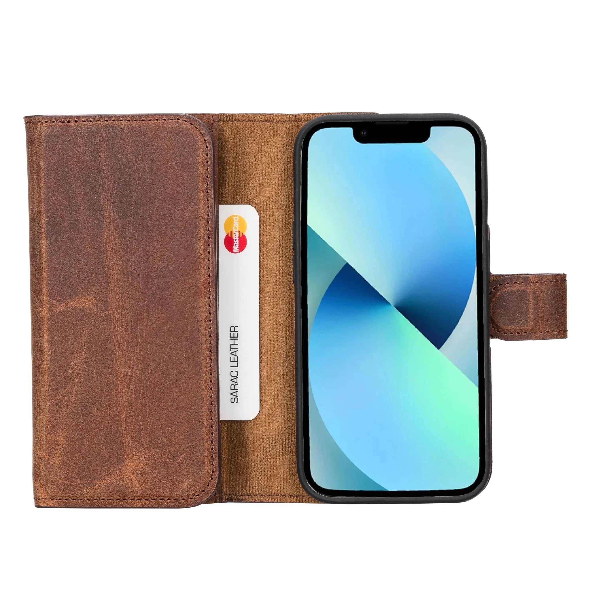iPhone 14 Pro Leather Wallet Case Detachable RFID – Santa