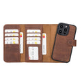 iPhone 14 Pro Leather Wallet Case Detachable RFID – Santa