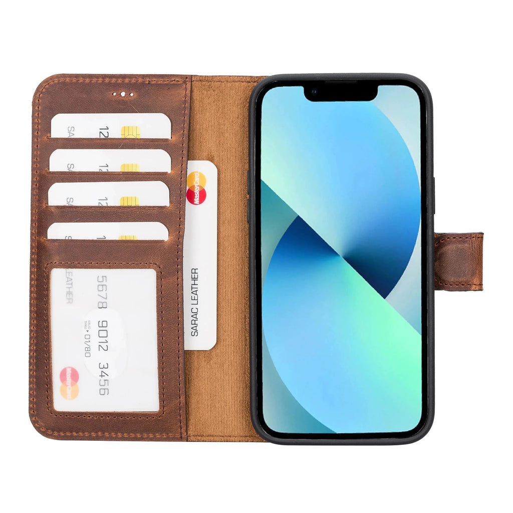 iPhone 14 Plus Leather Wallet Case Detachable RFID – Liluri