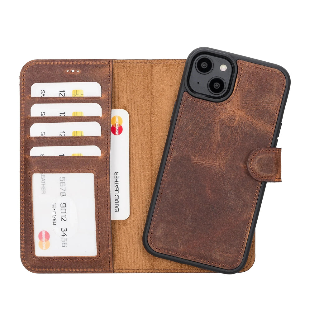 iPhone 14 Plus Leather Wallet Case Detachable RFID – Liluri
