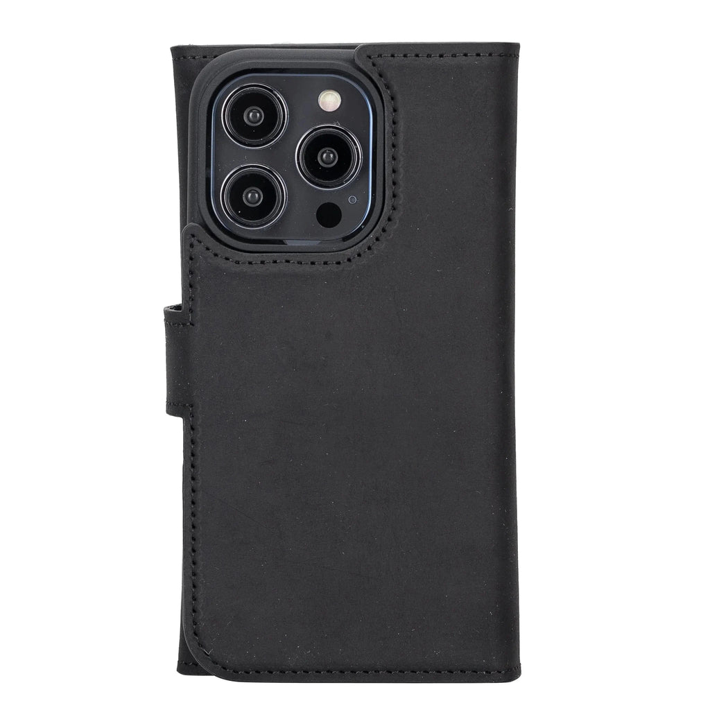 iPhone 14 Pro Leather Wallet Case Detachable RFID – Santa