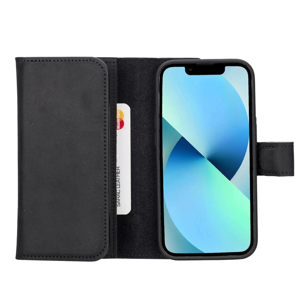 iPhone 14 Pro Leather Wallet Case Detachable RFID – Santa