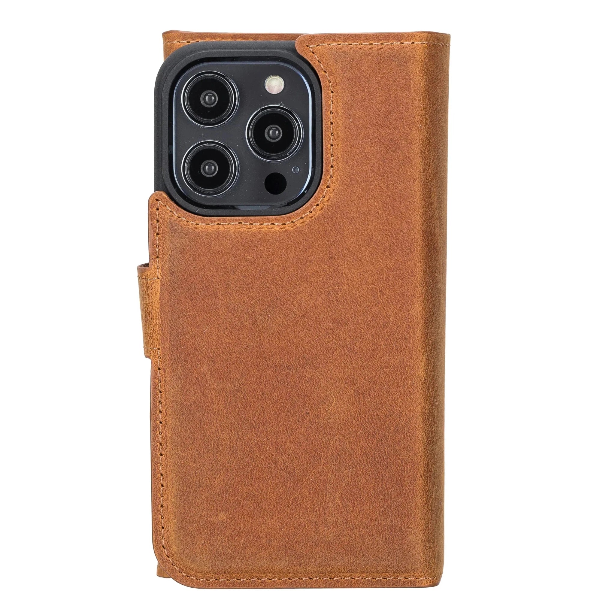iPhone 14 Pro Leather Wallet Case Detachable RFID – Santa