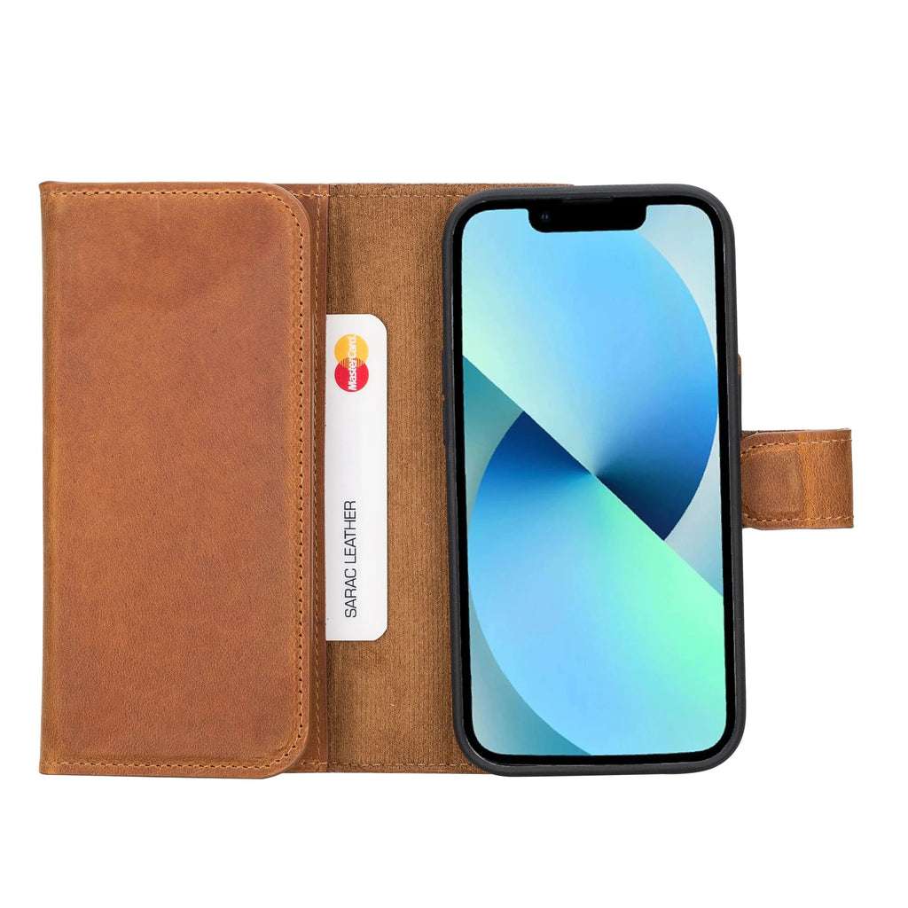 iPhone 14 Pro Leather Wallet Case Detachable RFID – Santa