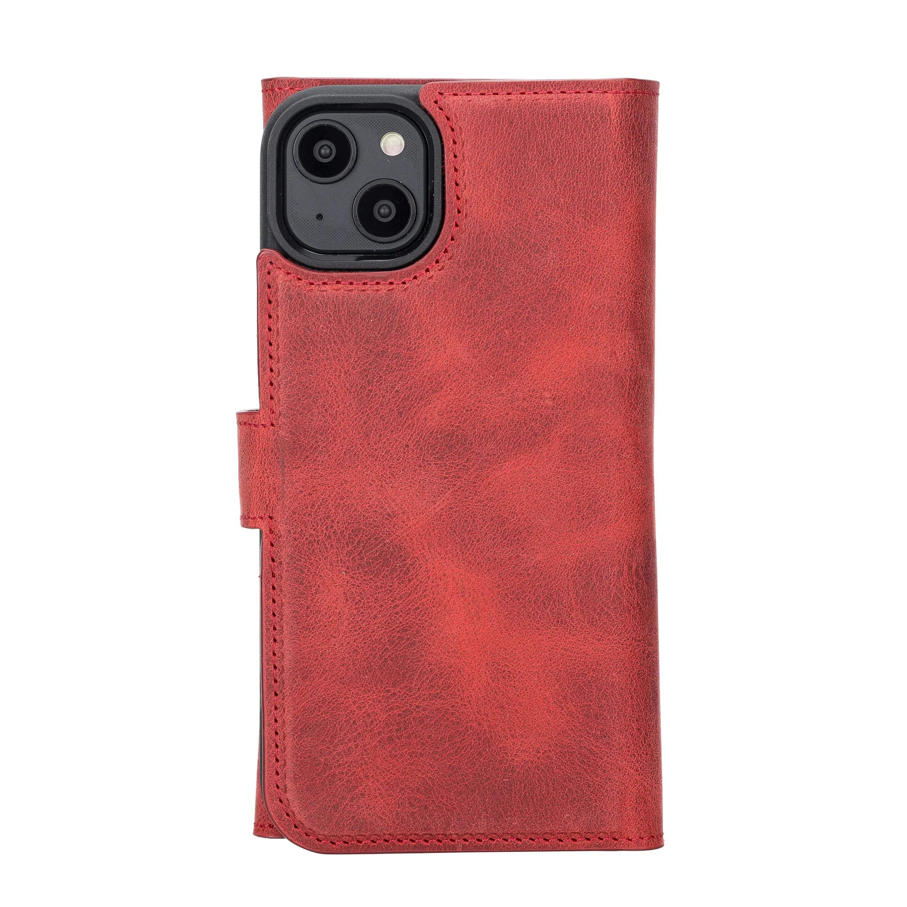 iPhone 14 Plus Leather Wallet Case Detachable RFID – Santa