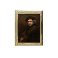 Self-Portrait By Rembrandt van Rijn Art Frame Pin - Museum Souvenir Fine Art Lapel Pin