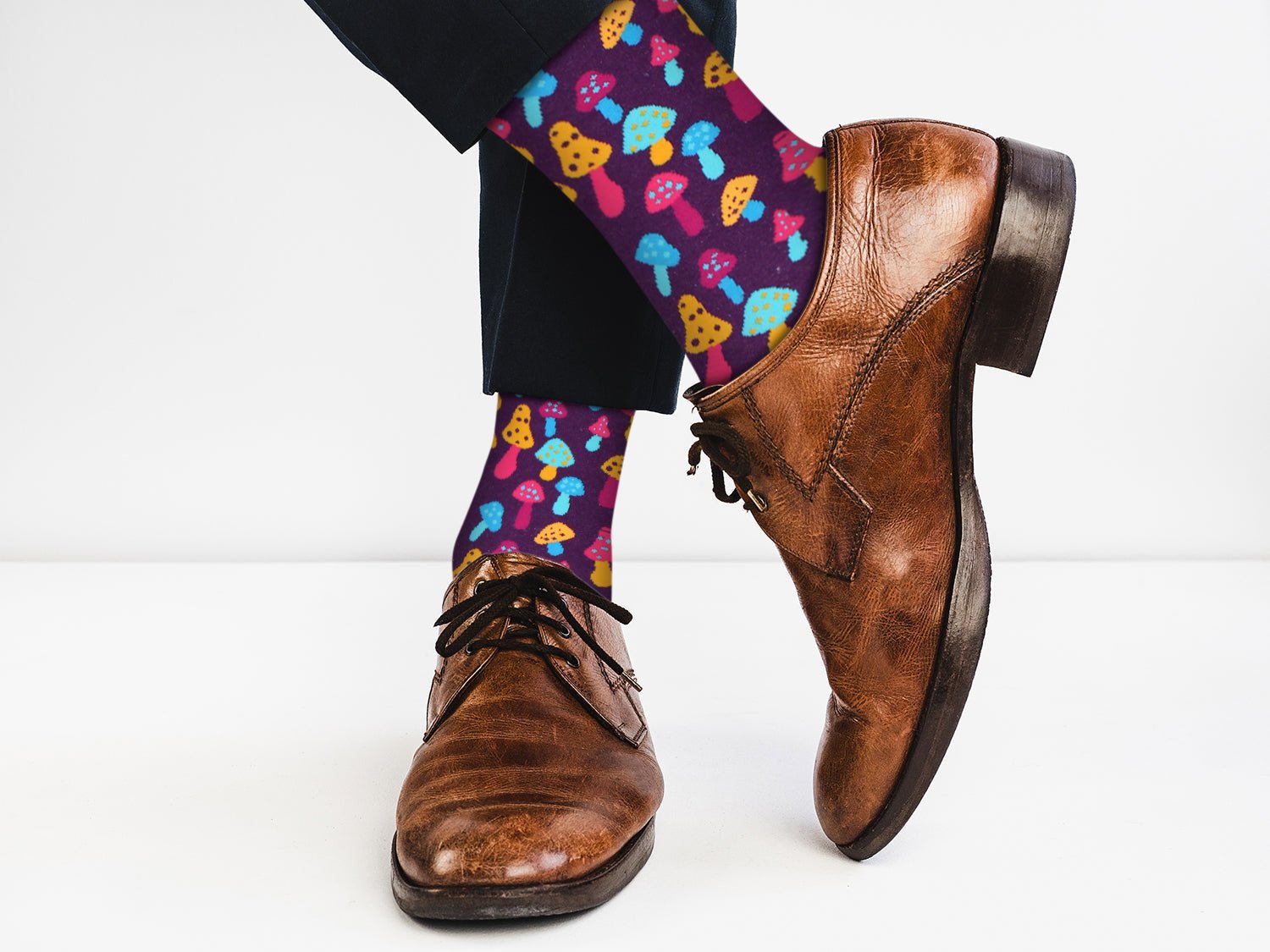 Trippy Mushroom Socks - Comfy Cotton for Men & Women