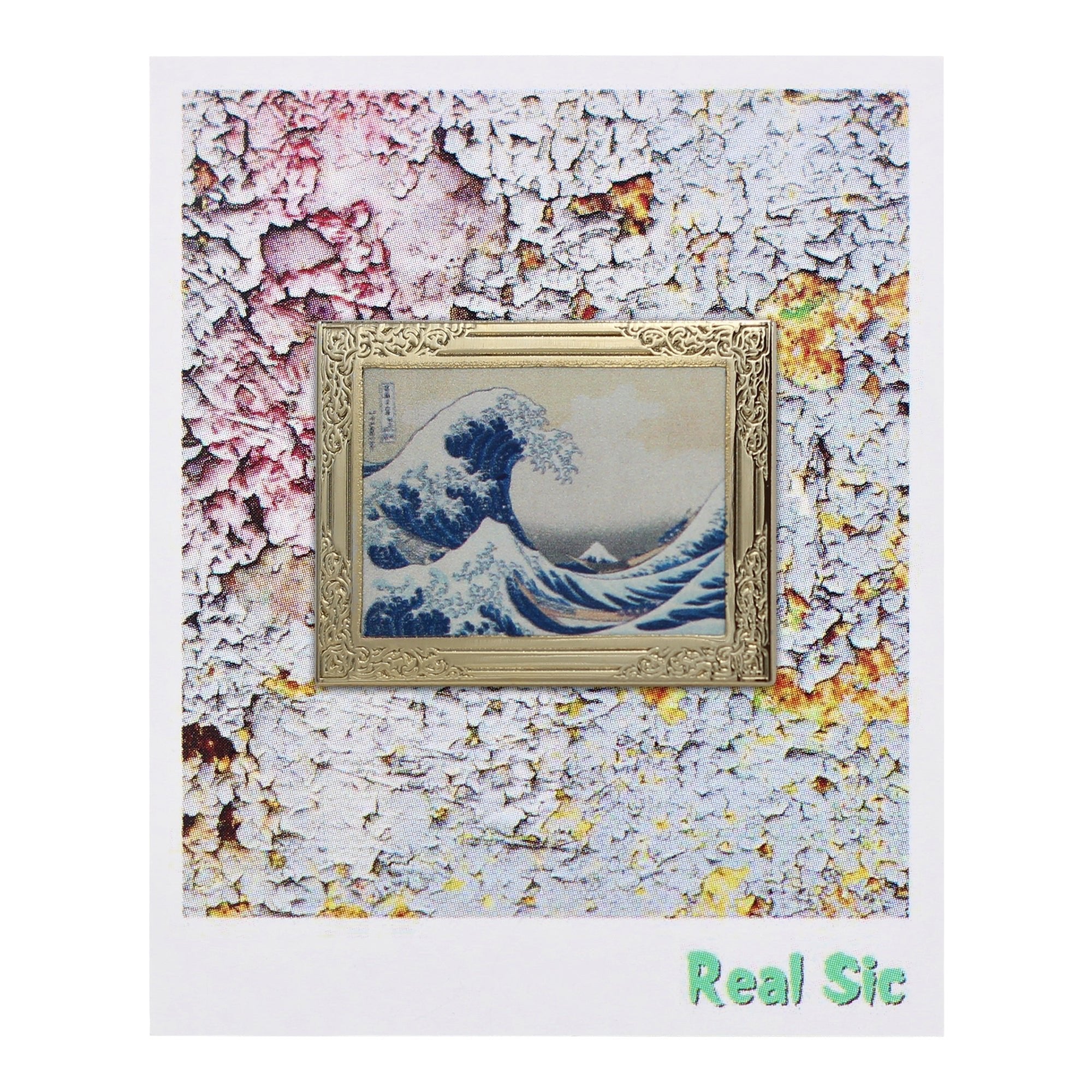 The Great Wave by Hokusai Art Frame Pin - Museum Souvenir Fine Art Lapel Pin