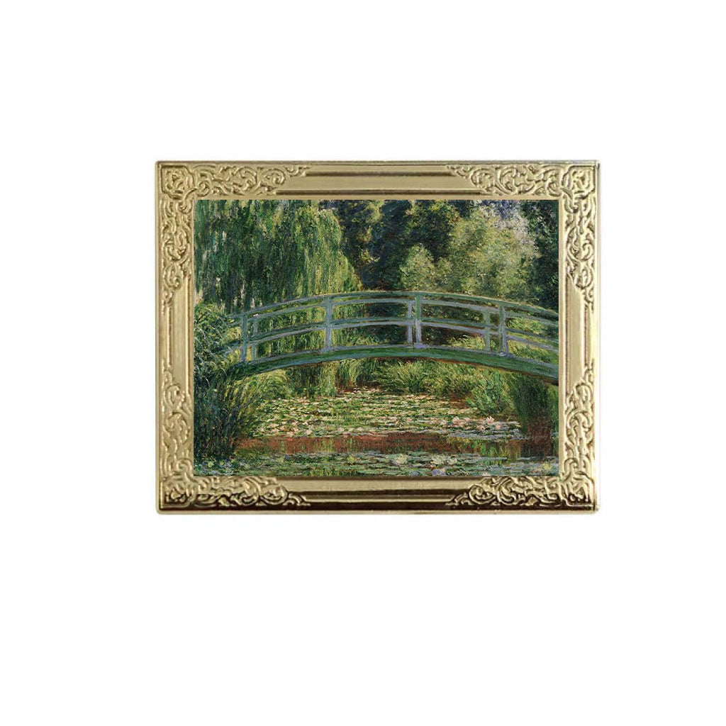 The Water Lilies by Claude Monet Art Frame Pin - Museum Souvenir Fine Art Lapel Pin
