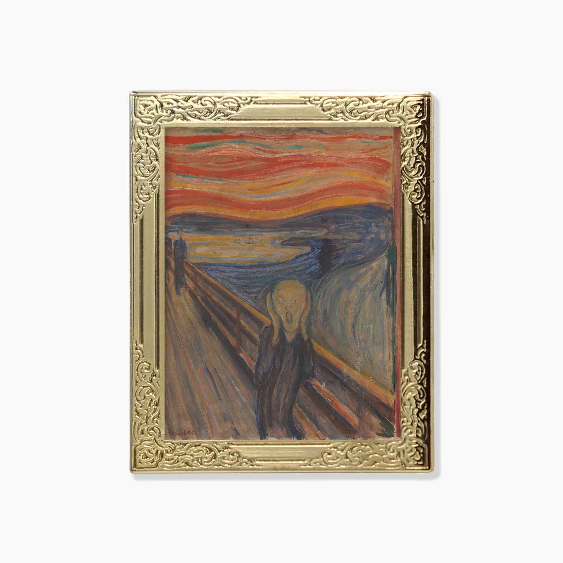 The Scream by Edvard Munch Art Frame Pin - Museum Souvenir Fine Art Lapel Pin