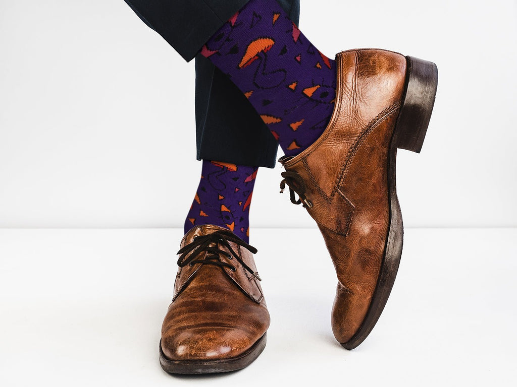 Mushroom Fungi Socks - Comfy Cotton for Men & Women