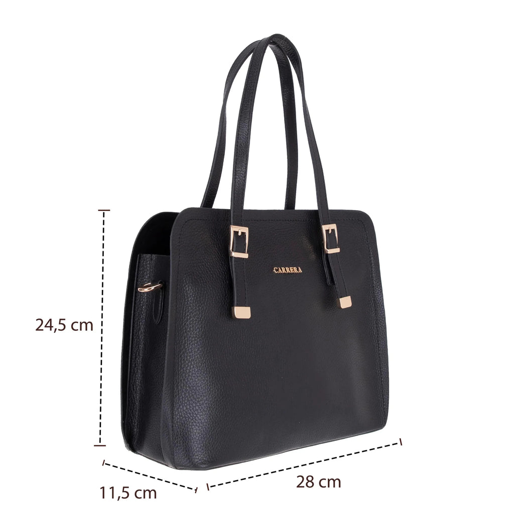 Carrera Velmora Women’s Leather Bag – Full-Grain Floater Leather Handbag for Everyday Elegance | Minimal & Handcrafted