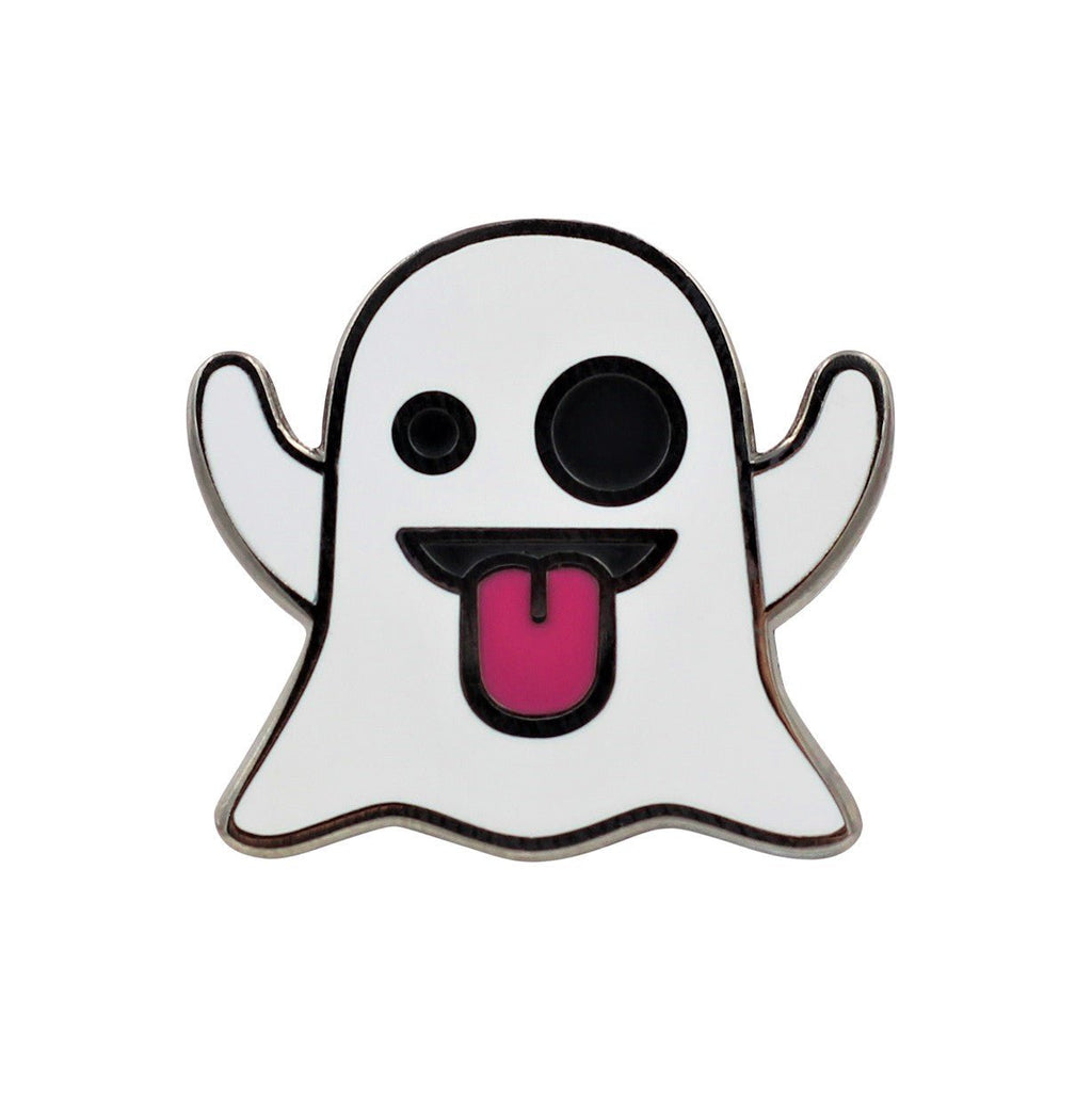 Ghost Emoji Pin – Enamel Pin for your Life