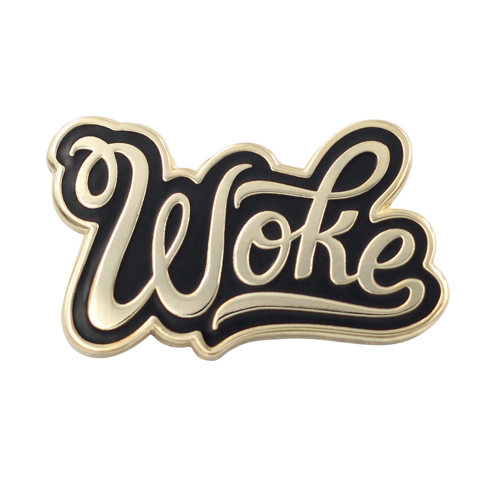 Woke Enamel Pin - Stay Woke Black Lives Matter Pride Pin