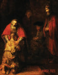 Rembrandt Planner 2021: The Return of the Prodigal Son Artsy Daily Organizer: January - December Beautiful Large Dutch Master Painting with Ch - Paperback