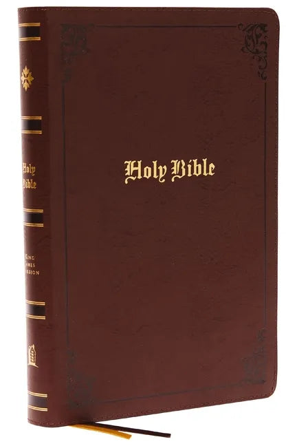 KJV Holy Bible: Large Print with 53,000 Center-Column Cross References, Brown Bonded Leather, Red Letter, Comfort Print: King James Version - Bonded Leather
