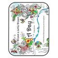 A Day: A Hand-Drawn Relaxing Journey and Coloring Book - Paperback