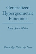 Generalized Hypergeometric Functions - Paperback