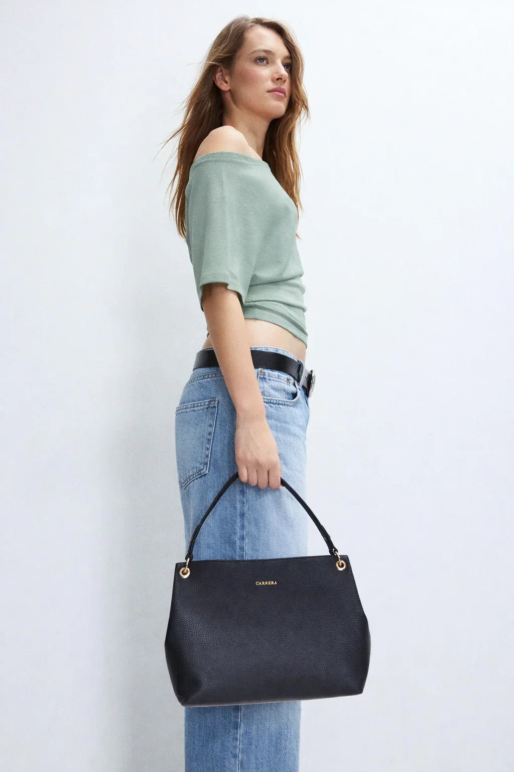 Carrera Calivra Women's Leather Bag – Floater Leather Shoulder Bag for Everyday Elegance | Minimal & Handcrafted