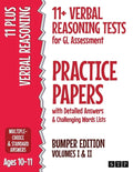 11+ Verbal Reasoning Tests for GL Assessment Practice Papers with Detailed Answers & Challenging Words Lists Bumper Edition: Volumes I & II (Ages 10-1 - Paperback