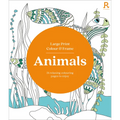 Large Print Colour & Frame - Animals: 31 Relaxing Colouring Pages to Enjoy - Paperback