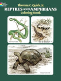 Reptiles and Amphibians Coloring Book - Paperback