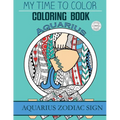 Aquarius Zodiac Sign - Adult Coloring Book - Paperback