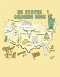 US States Coloring Book: A United States of America Coloring Book With State Bird, State Seal, State Flower, Fun Filled Learning And Coloring - Paperback