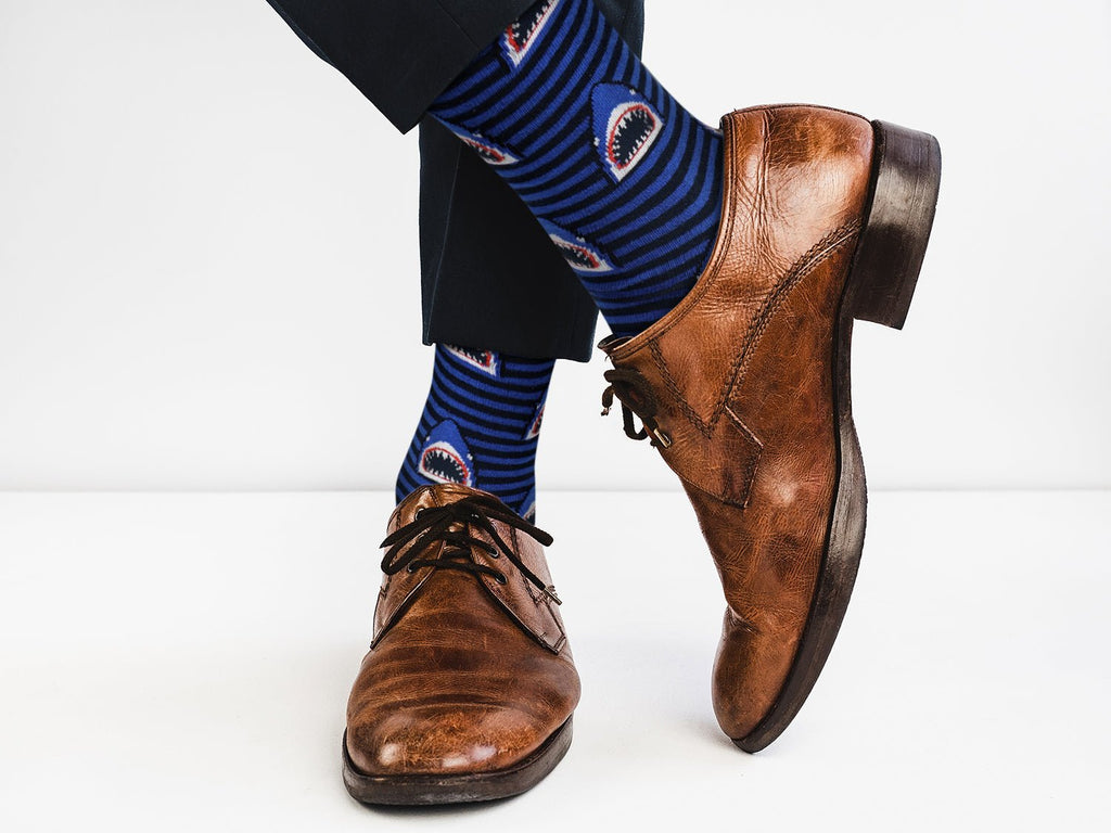 Shady Shark Socks - Comfy Cotton Socks for Men & Women
