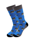 Blue Cat Socks - Comfy Cotton for Men & Women