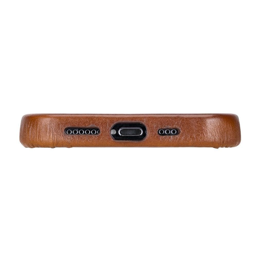 iPhone 14 Pro Genuine Leather Slim Case – Rock Cover