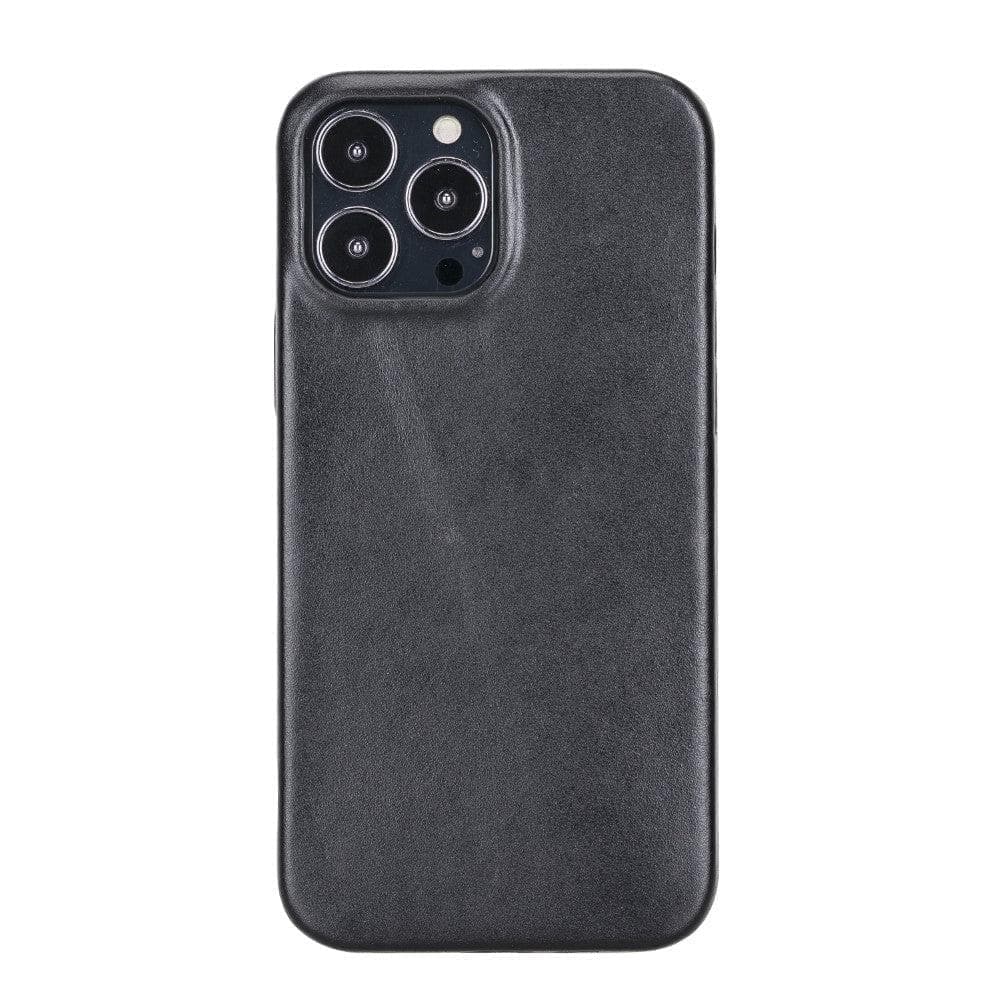 iPhone 14 Pro Genuine Leather Slim Case – Rock Cover