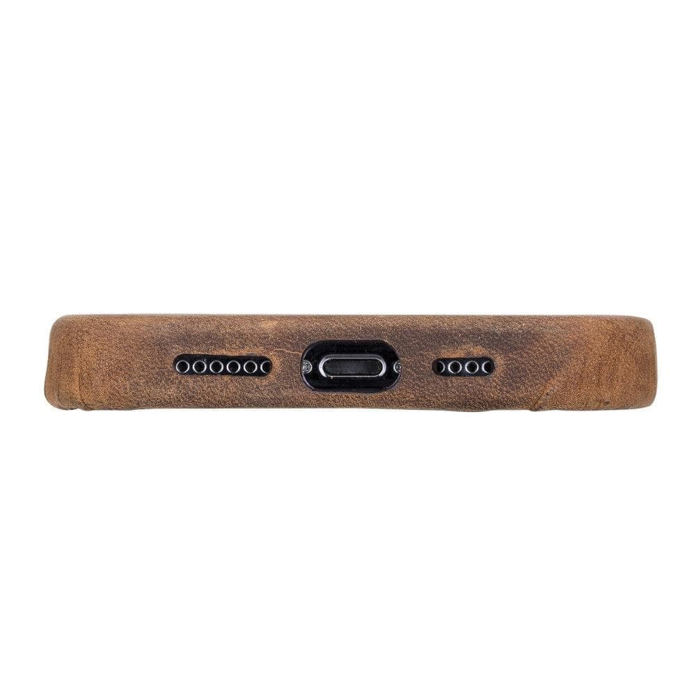 iPhone 14 Pro Max Genuine Leather Slim Case – Rock Cover