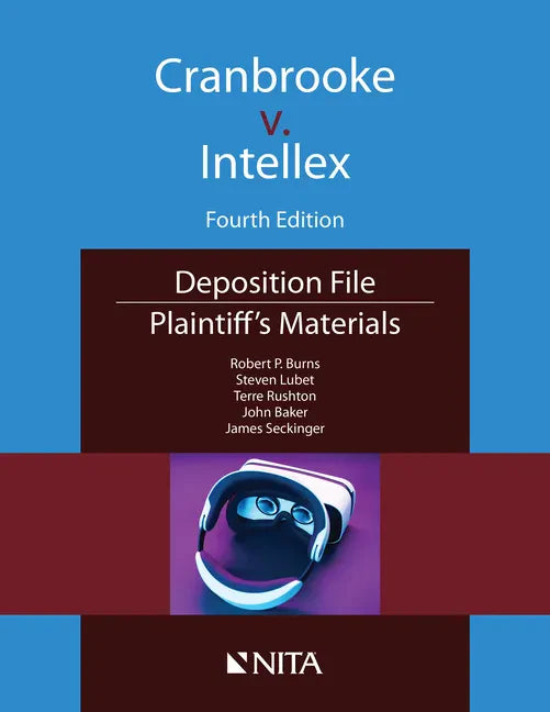Cranbrooke V. Intellex: Plaintiff's Materials - Paperback