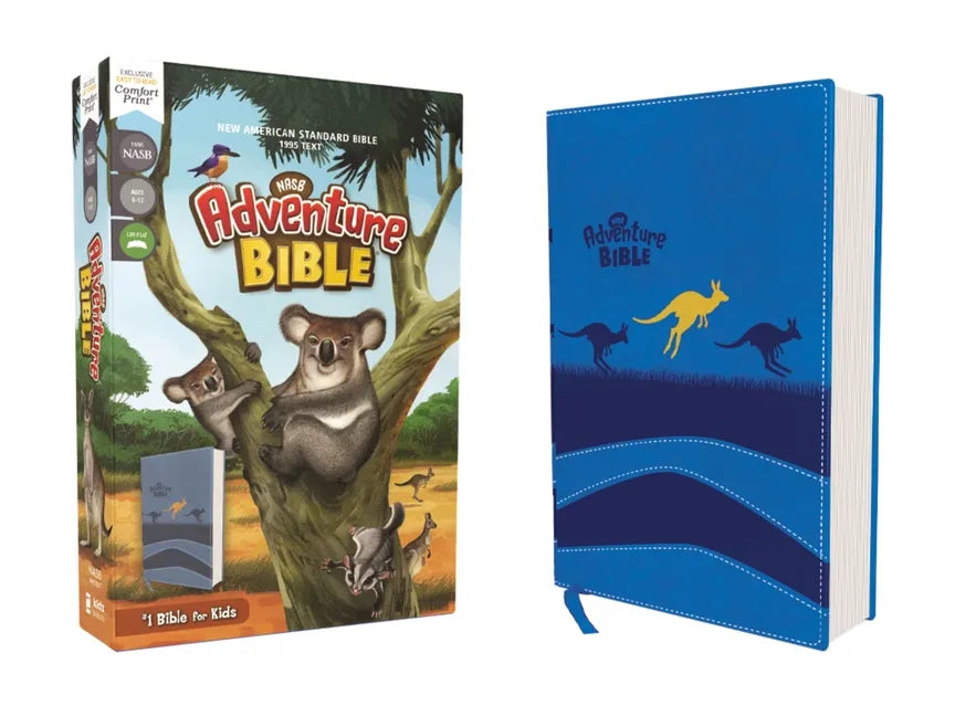 Nasb, Adventure Bible, Leathersoft, Blue, Full Color Interior, Red Letter Edition, 1995 Text, Comfort Print - Imitation Leather