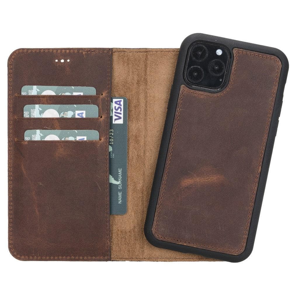 iPhone 11 Pro Max Leather Wallet Case Detachable RFID – Magic