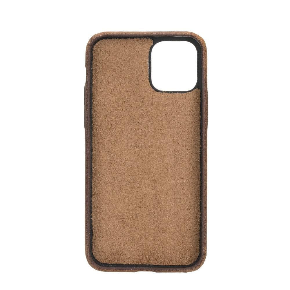 iPhone 11 Pro Max Genuine Leather Slim Case – Rock Cover Stand