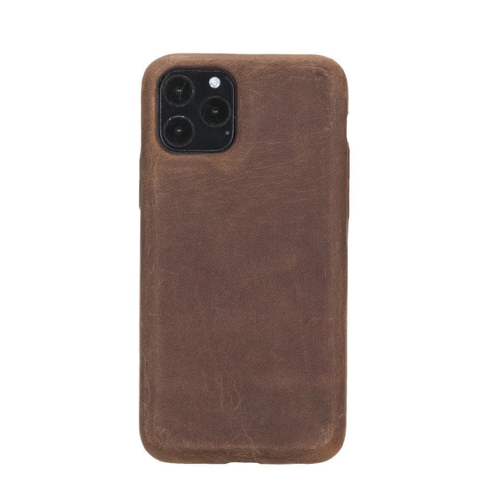 iPhone 11 Pro Genuine Leather Slim Case – Rock Cover Stand