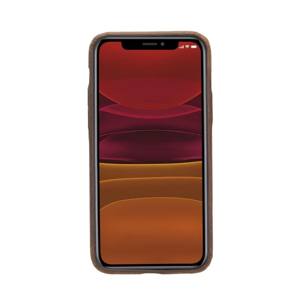 iPhone 11 Pro Max Genuine Leather Slim Case – Rock Cover Stand