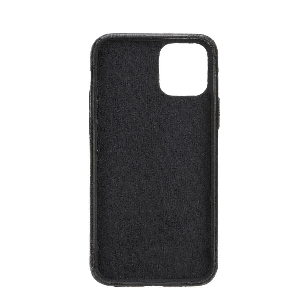 iPhone 11 Pro Genuine Leather Slim Case – Rock Cover Stand