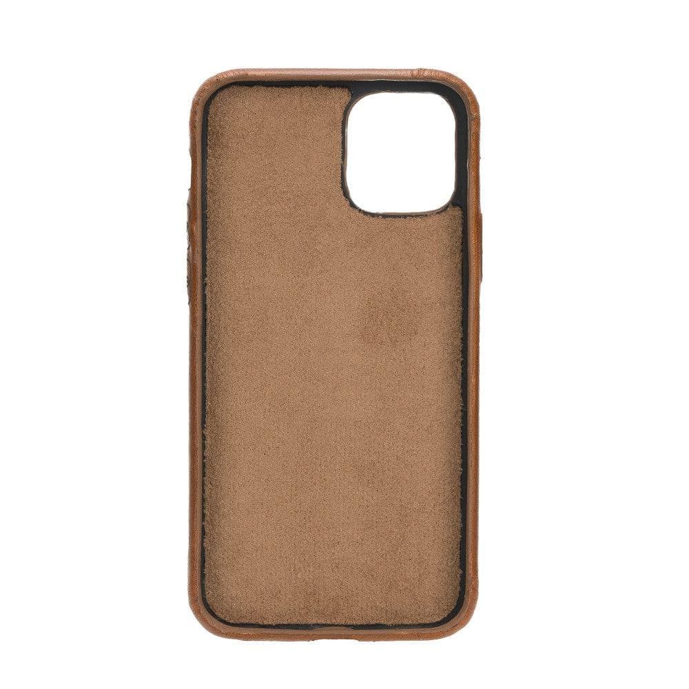 iPhone 11 Pro Genuine Leather Slim Case – Rock Cover Stand