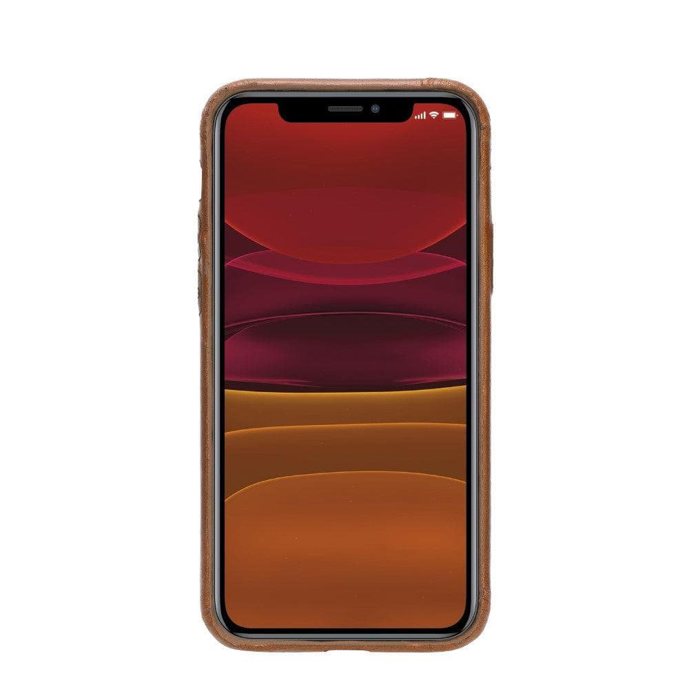 iPhone 11 Pro Max Genuine Leather Slim Case – Rock Cover Stand