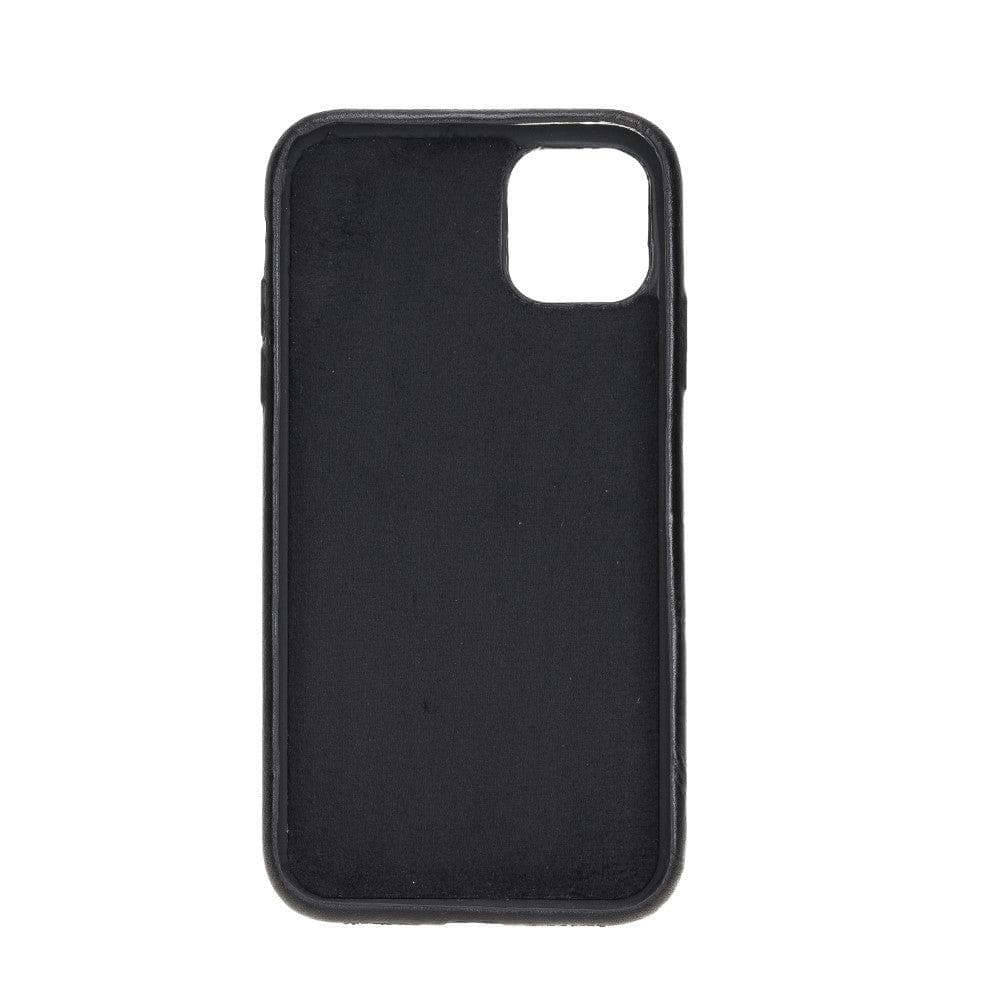 iPhone 11 Genuine Leather Slim Case with Stand – Rock Cover Stand